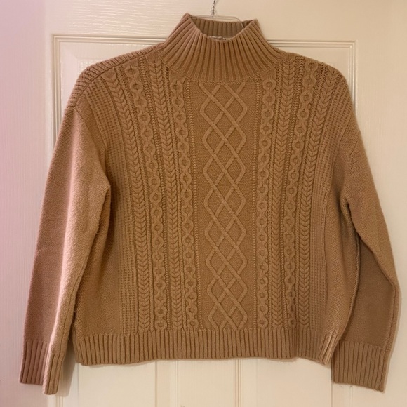 LOFT Turtleneck Cable Sweater - Picture 2 of 6